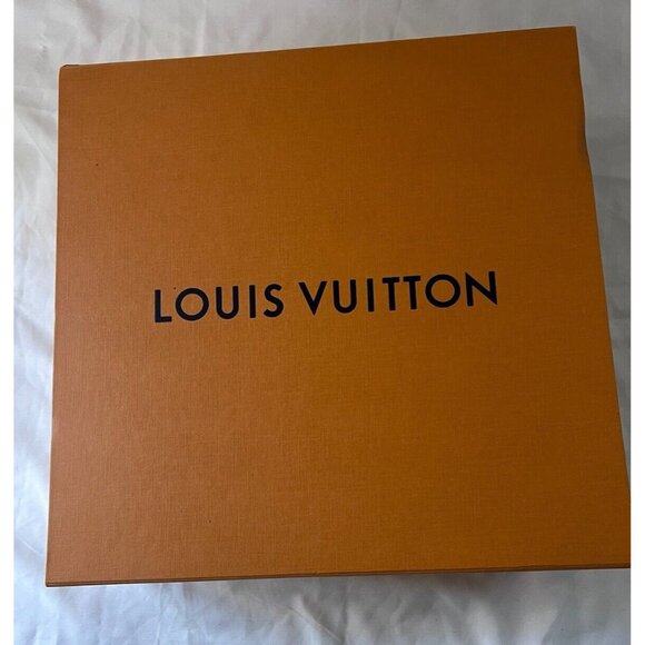 Louis Vuitton Empty Gift Box Orange Brown 13.5" x 14" x 5.5" - Picture 1 of 12